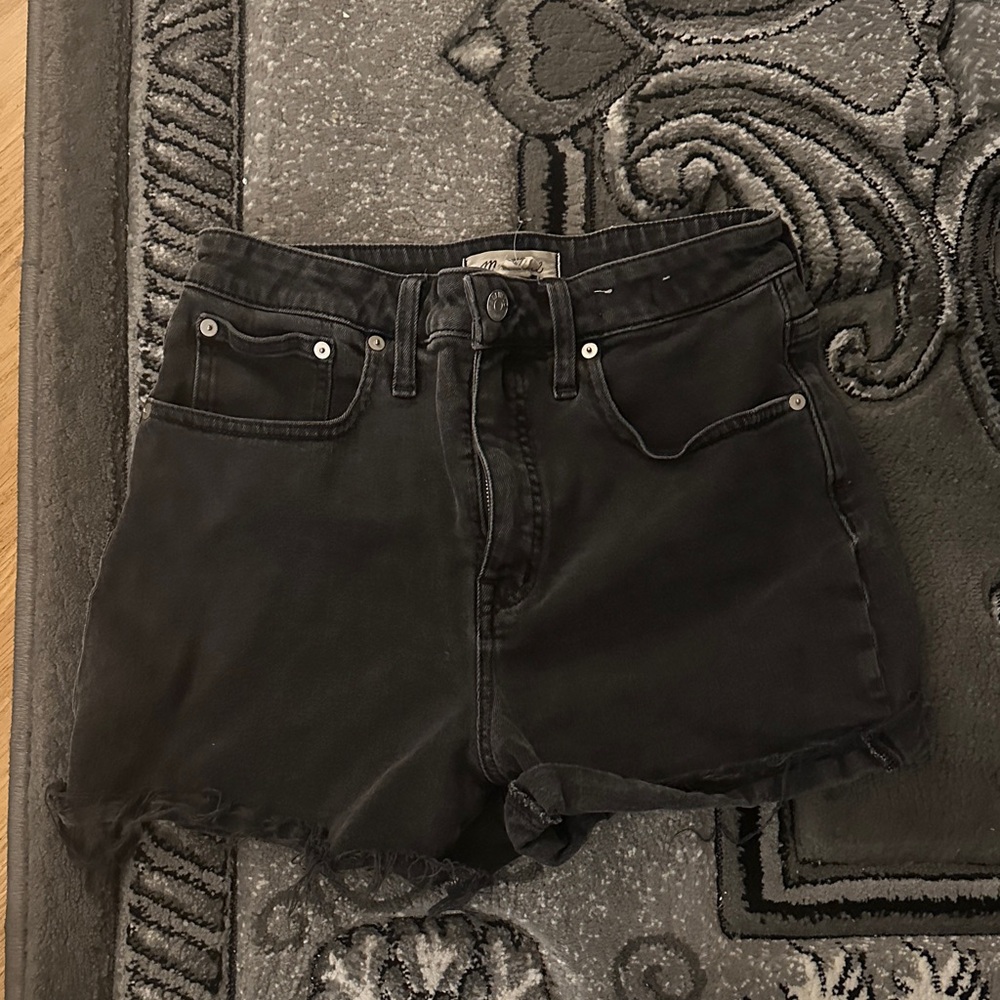 Classic Black Denim Women's Shorts